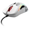 Glorious Model D Gaming-Maus - Weiß, glänzend + Grip Tape - schwarz