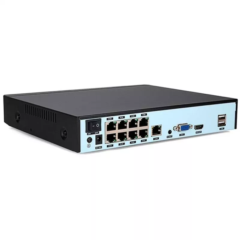 Netzwerkvideorekorder FOSCAM FN9108HE 8-Kanal 5MP POE NVR Schwarz