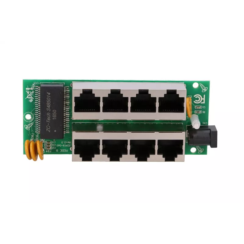 PoE Injector Extralink Gigabit 4-Port, 4x 1000Mb/s RJ45, 48V, Blau/Schwarz