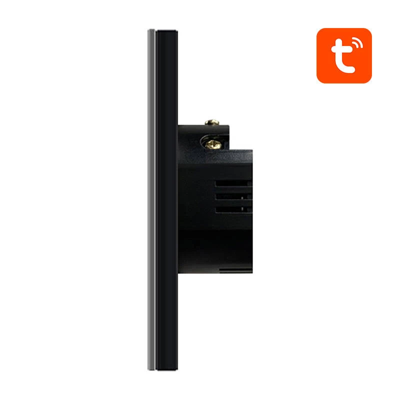 Intelligenter Lichtschalter Avatto ZTS02-EU-B2 ZigBee 2-Weg Schwarz, Wandmontage, EU-Modell