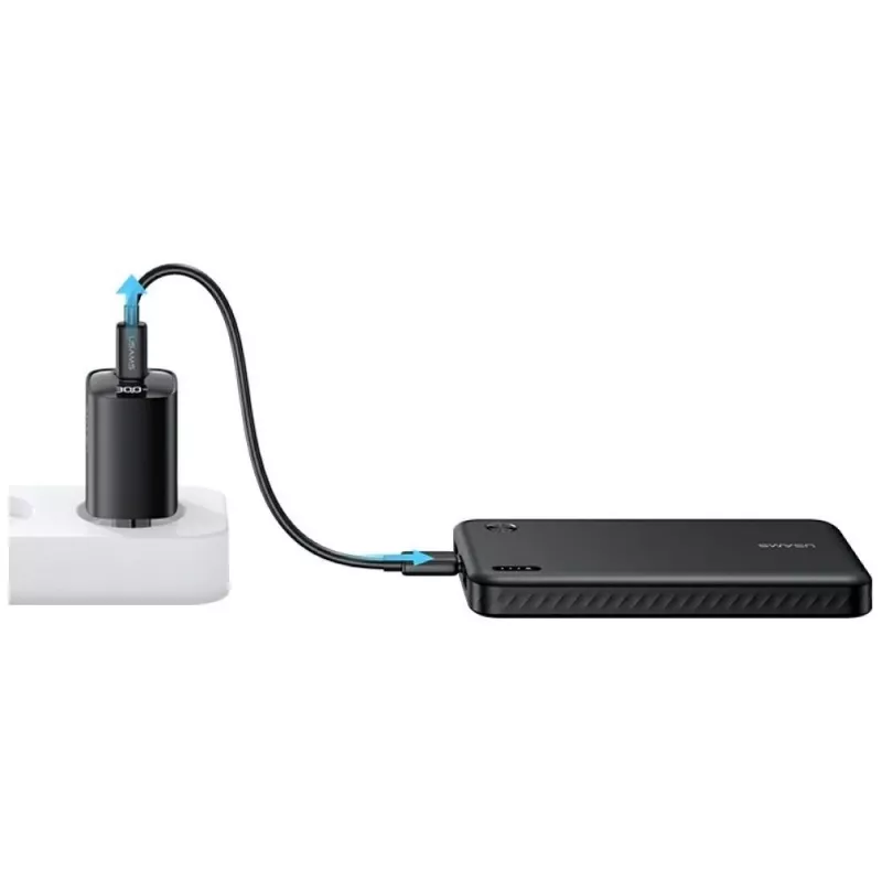 Powerbank usams PB83 10000mAh PD 2×USB-A USB-C weiß