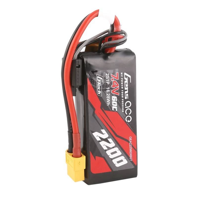 Batterie Gens ace G-Tech 2200mAh 7,4V 60C 2S1P LiPo