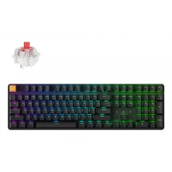 Keychron J5 - US-Layout - Super Red Linear - Schwarz Kabellose Tastatur