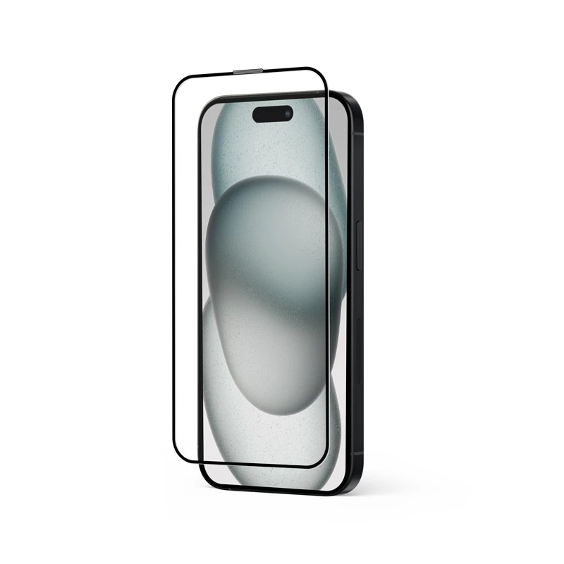 Gehärtetes Glas-Displayschutz Crong CRG-AB3DAG-IP15 — 9H Härte, 0,33 mm Dicke