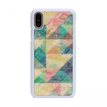 Schutzhülle iKins für iPhone XS/S Mosaik Weiß