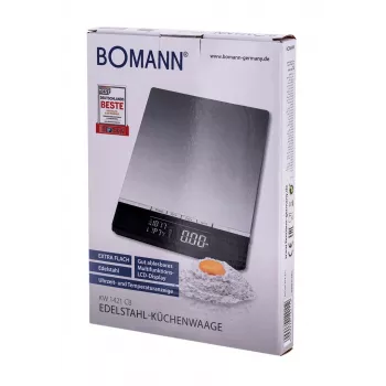 Bomann KW 1421 CB – LCD – Schwarz – Edelstahl – 160 x 230 x 18 mm – 18 mm – AAA – Edelstahl (614211)