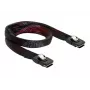 SAS-Kabel DeLOCK 83073 0,1 m Schwarz Rot