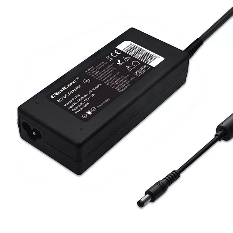 Desktop-Netzteil QOLTEC 60W 12V 5A für tragbare Geräte