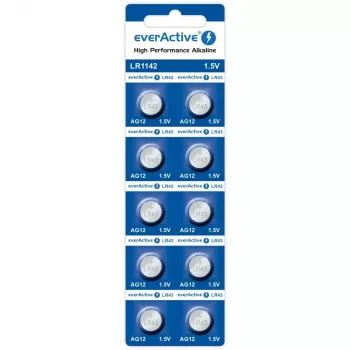 Alkaline-Knopfzelle everActive G12 AG12 1,5 V – 10er-Pack
