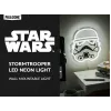 Wandmontierbare LED-Neonleuchte Paladone Stormtrooper Modell PP14595SWVN, dekorative Star Wars-Beleuchtung