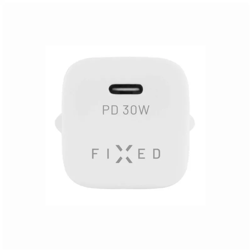 Tragbares USB-C-Reiseladegerät FIXED FIXC30M-C-WH 30W kompaktes Design