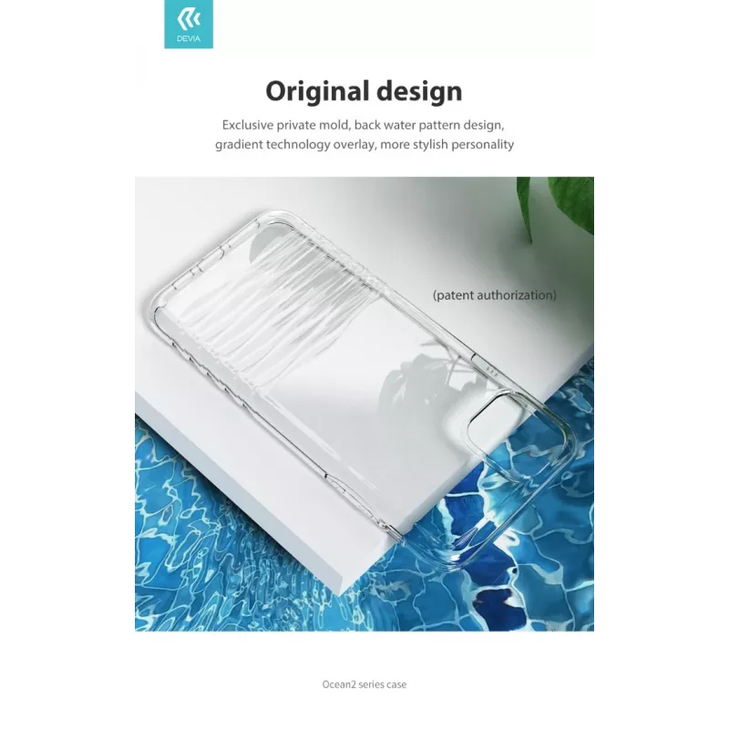 Schutzhülle Devia Ocean2 Serie für iPhone 11 Pro, transparent, schlankes transparentes Design