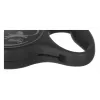 Flexi Schwarz Design M, Rollleine mit Band, 5 m, für mittelgroße Hunde (10–25 kg), max. Belastung 20 kg