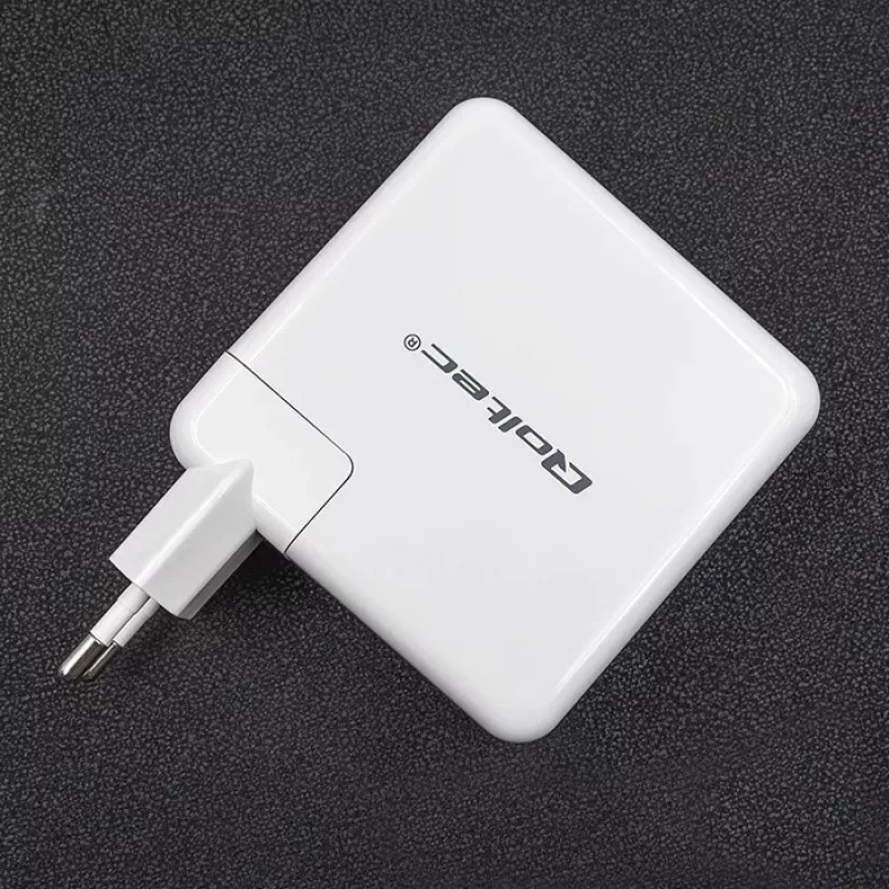 Qoltec GaN Charger FAST 108W | 5-20V | 3-4.7A | USB C | Weiß