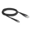 DELOCK USB-Kabel USB 2.0 2 m USB A USB C Schwarz 81122