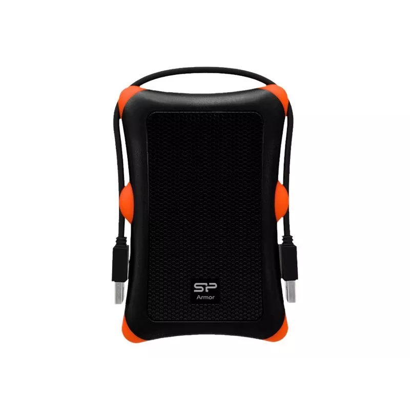 HDD/SSD-Gehäuse Silicon Power Armor A30, 2,5 Zoll Single-Bay, USB 3.2 Gen 1, Micro-USB A, orange/schwarz