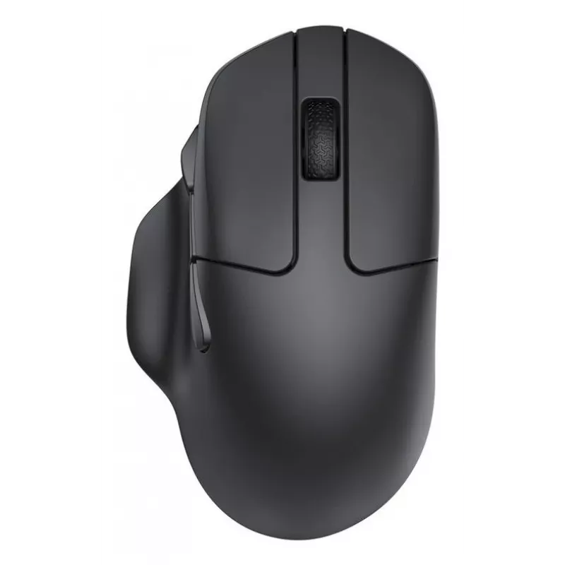 Kabellose Maus Keychron M7 8K schwarz — kompaktes ergonomisches Design, wiederaufladbar