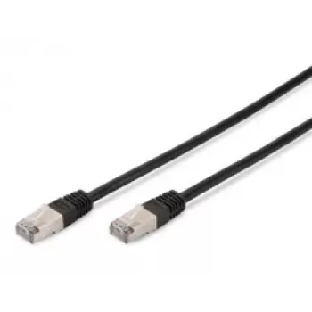 Netzwerkkabel Digitus CAT 5e SF/UTP Patchkabel Schwarz 3m