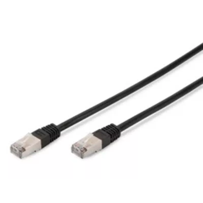 Netzwerkkabel Digitus CAT 5e SF/UTP Patchkabel Schwarz 3m
