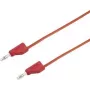 VOLTCRAFT Prüfleitung [Stecker 4 mm - Stecker 4 mm] 1 m Rot MSB-300 (MSB-300-1-Rot)