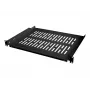 LogiLink Rack - Regal - Schwarz, RAL 9005 - 1U - 48,3 cm (19 Zoll)