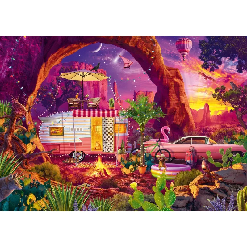 Jigsaw Puzzle schmidt spiele Jeff Haynie — Camping Paradise in the Desert, 1000 Teile, MPN 58574