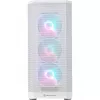 FARA 514X, Tower-Gehäuse Weiß, gehärtetes Glas