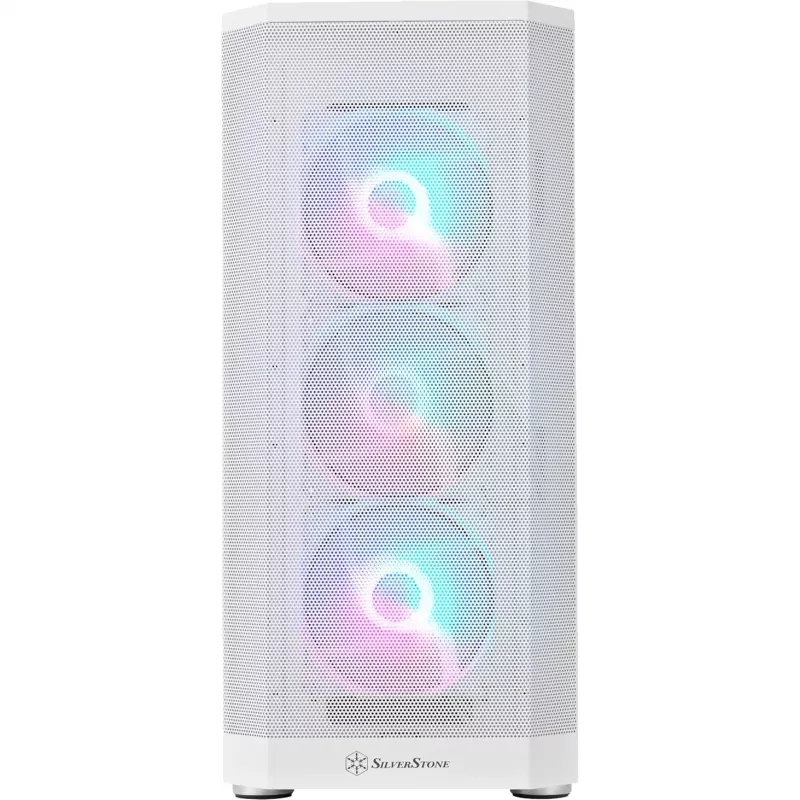 FARA 514X, Tower-Gehäuse Weiß, gehärtetes Glas