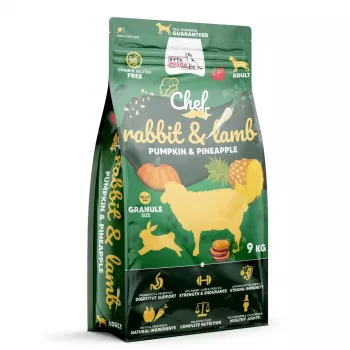 SYTA MICHA Chef Hase, Lamm mit Kürbis und Ananas - Trockenfutter für Hunde - 9kg
