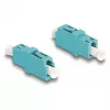 DeLOCK LWL-Kupplung LC Simplex Buchse auf LC Simplex Buchse OM3 aqua