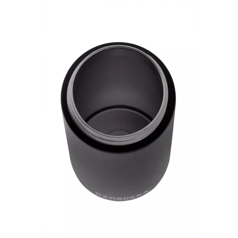 Vakuumflasche Kambukka Olympus 500 ml — 18/10 Edelstahl, vakuumisoliert, schwarz, rutschfester Boden