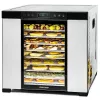Dörrautomat Rommelsbacher DA1050, Edelstahl, 5 Etagen (10 Edelstahlbleche), einstellbar 35–75 °C, 99 h Timer, 1,6 m² Trockenfläche