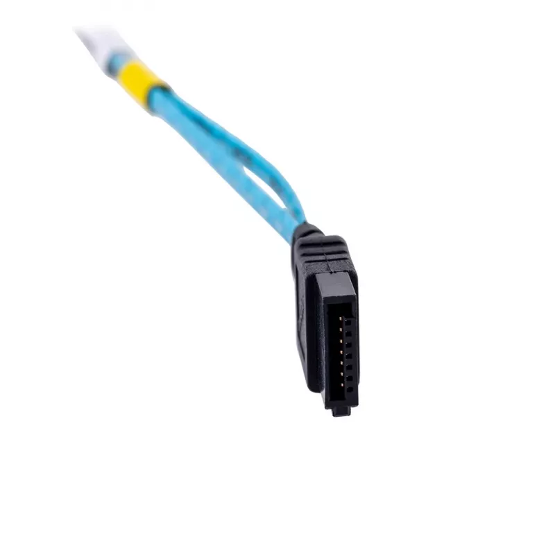 SATA-Kabel Supermicro CBL-0186L 4x rund 0,56 m, SATA I, gerade Stecker–Stecker, schwarz/blau/weiß