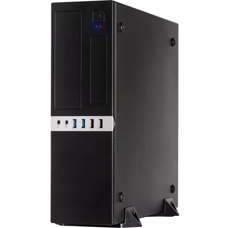 Inter-Tech IT-503 - SFF - Mini-ATX - kein Netzteil (TFX12V) - mattschwarz - USB/Audio (88881270)