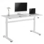 Manuell höhenverstellbarer Schreibtisch Ergo Office, max. 40 kg, max. Höhe 117 cm, mit Tischplatte für Arbeiten im Stehen und Sitzen, ER-401 W