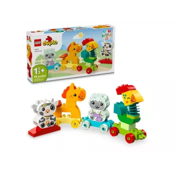 Konstruktionsspielzeug LEGO DUPLO Tierzug 10412 — 19 Teile, für Kinder ab 1,5 Jahren, 170×60×430 mm