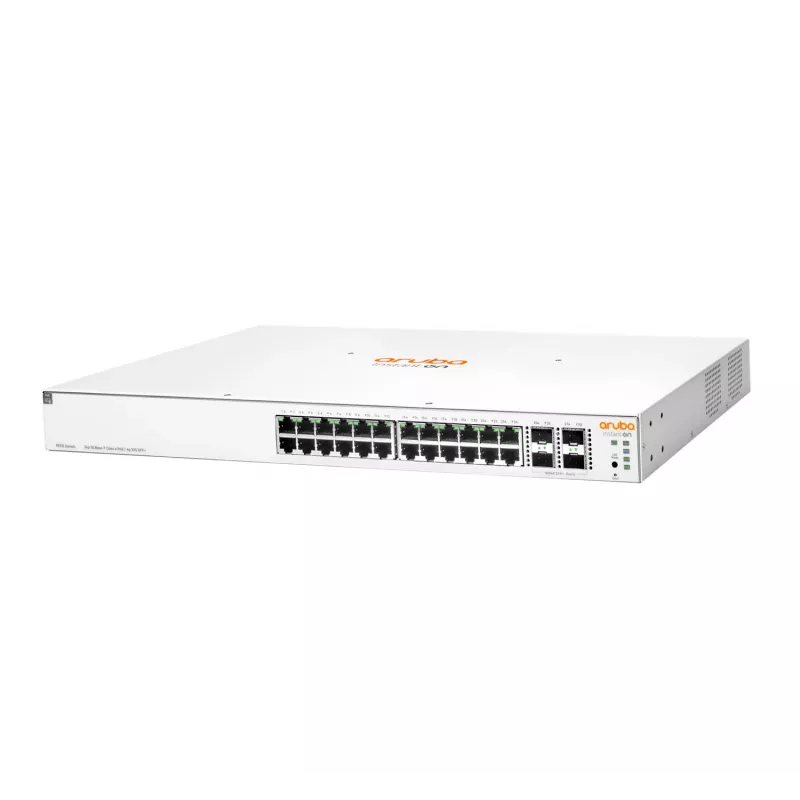 HPE Aruba Networking Instant On 1930 24G Class4 PoE 4SFP/SFP+ 370W Managed L2+ Gigabit Ethernet (10/100/1000) Power over Ethernet (PoE) 1U Weiß