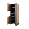 WOOD Regal 65x40x170,5 Wotan-Eiche + Anthrazit