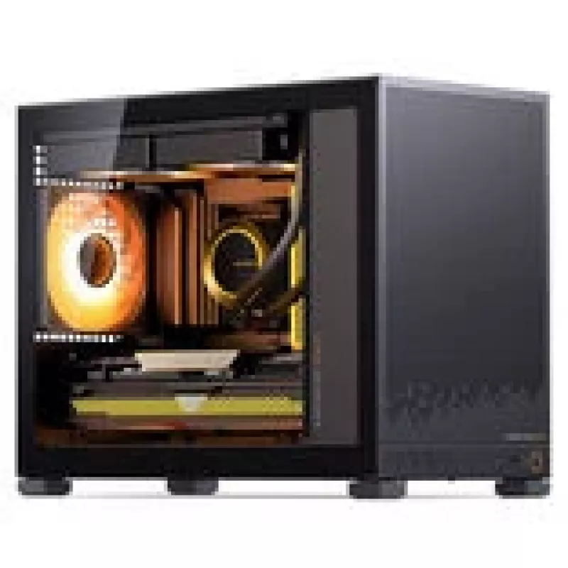 Jonsbo D32 STD PC-Gehäuse + TRYX PANORAMA SE Komplett-Wasserkühlung, ARGB - 240 mm, schwarz