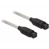 FireWire-Kabel DeLOCK FireWire B/B 1,0 m Grau