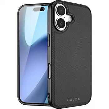 Schutzhülle Nevox StyleShell NYLO für iPhone 17, 6,3 Zoll, schwarz