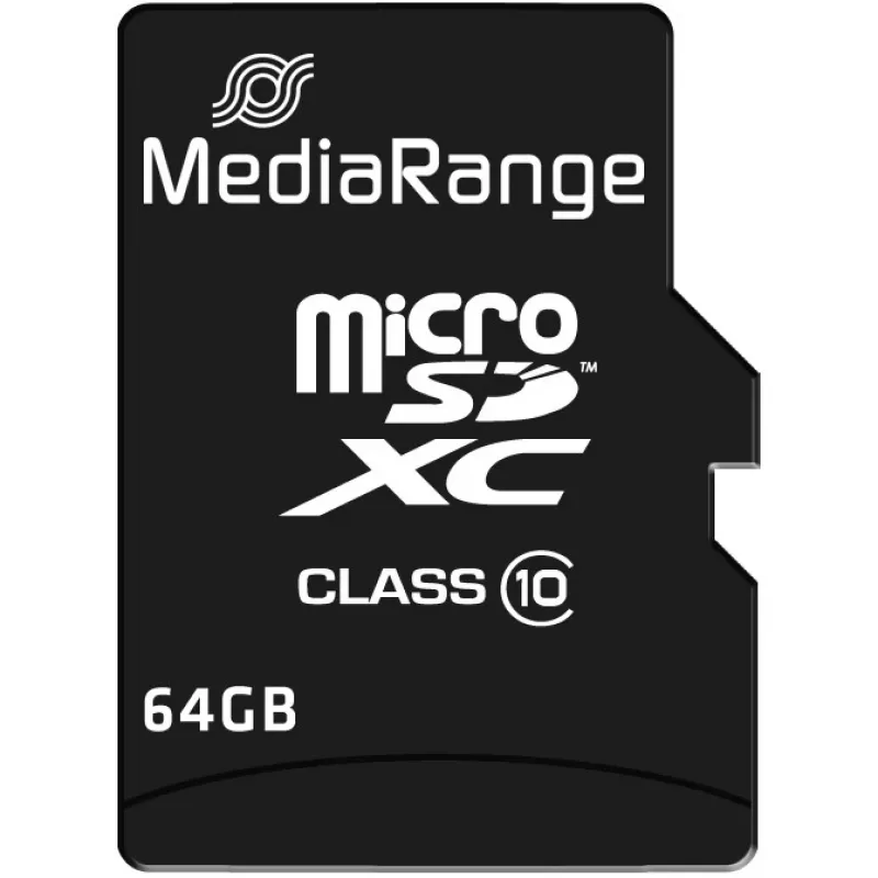Speicherkarte MediaRange 64GB MicroSDXC Class 10 MR955