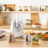 Elektrischer Gemüsehobel Tefal Fresh Express DN853BE0 — 150 W, 3 austauschbare Einsätze, 1 Geschwindigkeit, creme