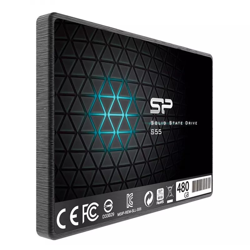 SSD-Laufwerk Silicon Power schlank S55 480 GB 2,5 SATA III TLC