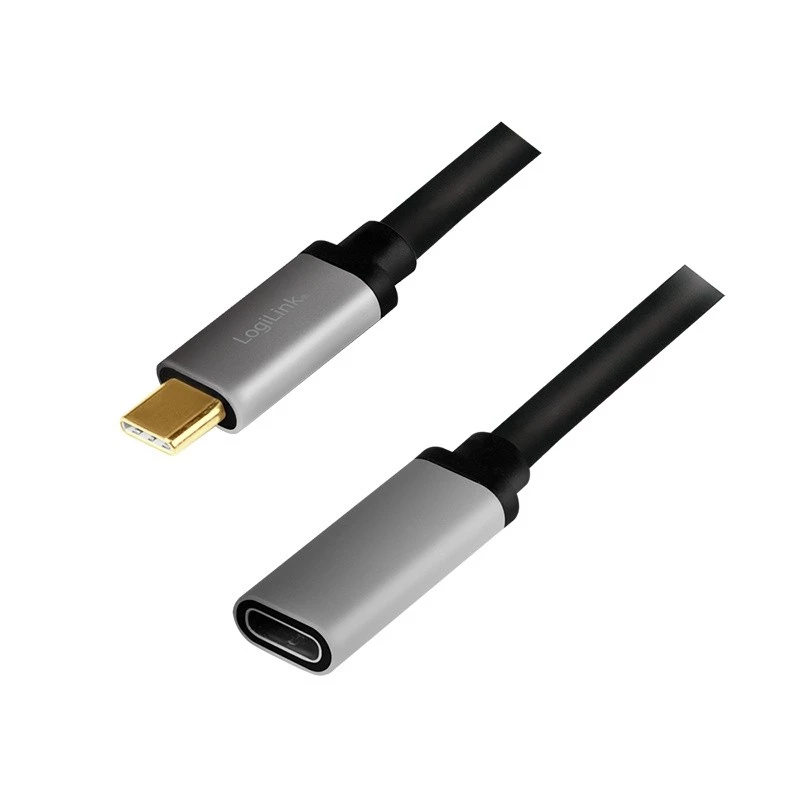 LogiLink USB-Kabel USB 3.2 Gen 2 CUA0105 0,5 m USB-C Schwarz Grau