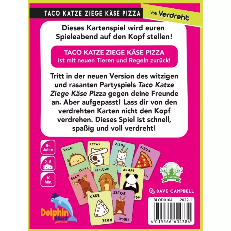 Taco Cat Goat Cheese Pizza: Voll verdreht, Kartenspiel