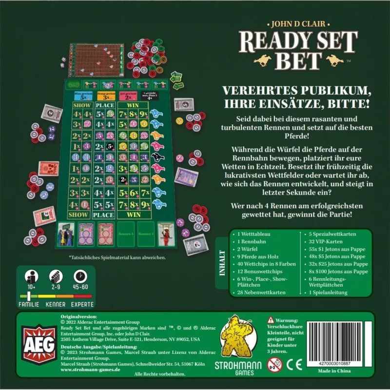 Ready Set Bet, Brettspiel