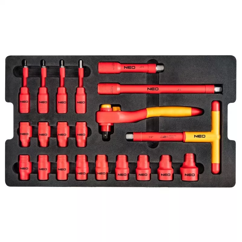 Neo Tools Elektriker-Servicebox 52 Stück in robuster 22er Box