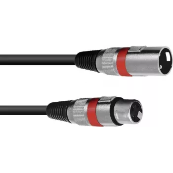 XLR-Kabel Omnitronic 3022045R — 1 x XLR-Stecker auf 1 x XLR-Buchse, 1,5 m