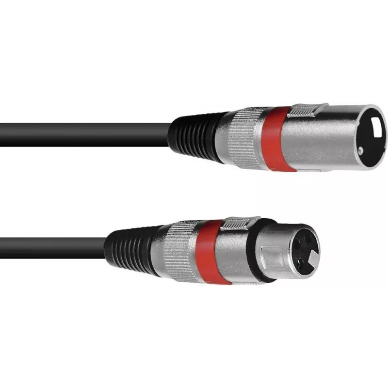 XLR-Kabel Omnitronic 3022045R — 1 x XLR-Stecker auf 1 x XLR-Buchse, 1,5 m
